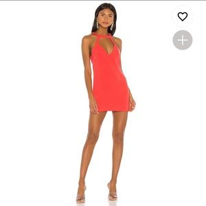 Superdown Desirae Shift Dress in Coral